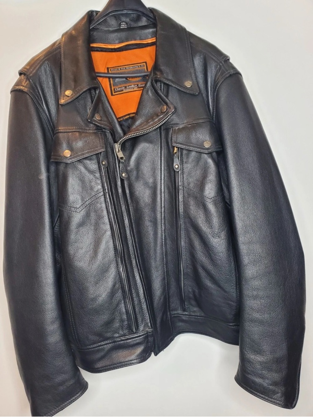 First Classics Leather Riding Jacket Vented Convertible 2in1 Removable Vest XXL